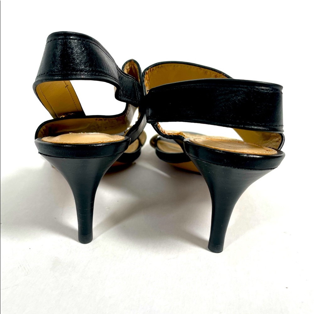 Coach Strappy Heal Size 7 Snake Skin and Black - Picture 4 of 6